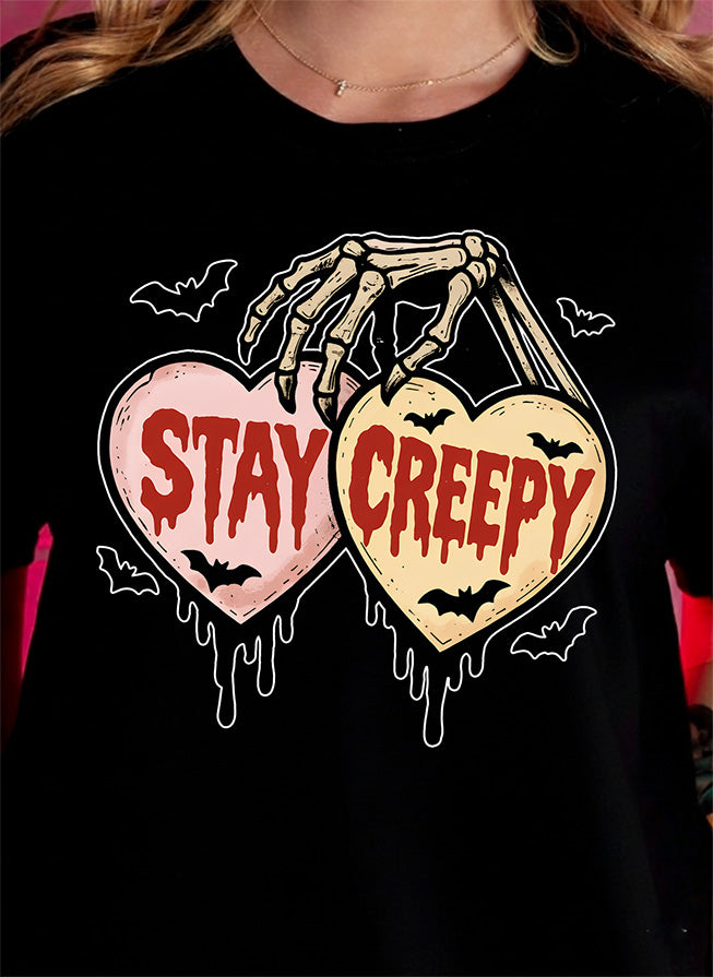 The "Stay Creepy" Hearts - DTF Transfer