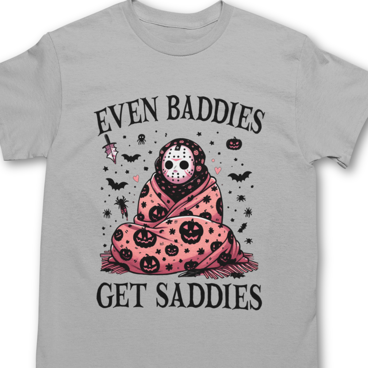 Even Baddies Get Saddies Halloween Shirt - Unisex Spooky Season T-Shirt for Men or Women