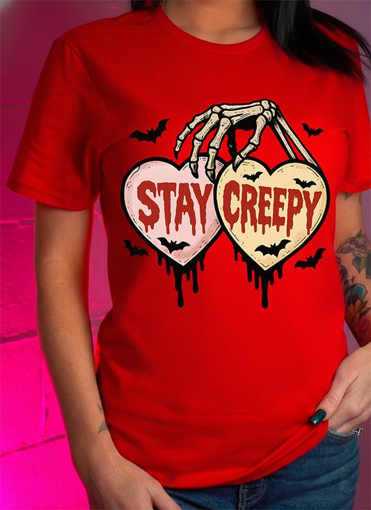 The "Stay Creepy" Hearts - DTF Transfer