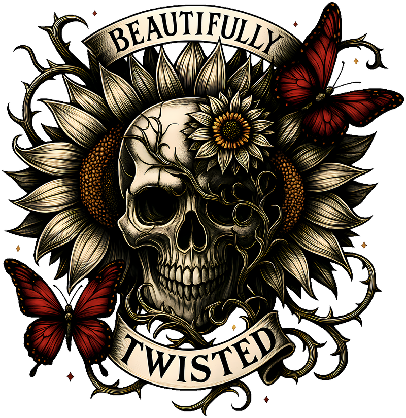 Beautifully Twisted- DTF Transfer