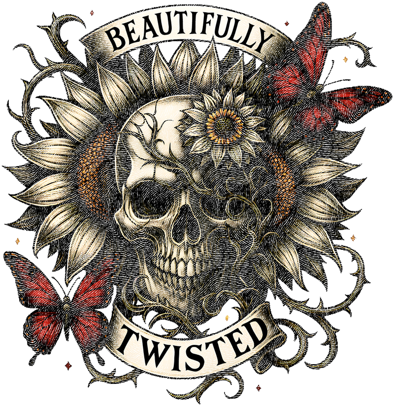 Beautifully Twisted- DTF Transfer