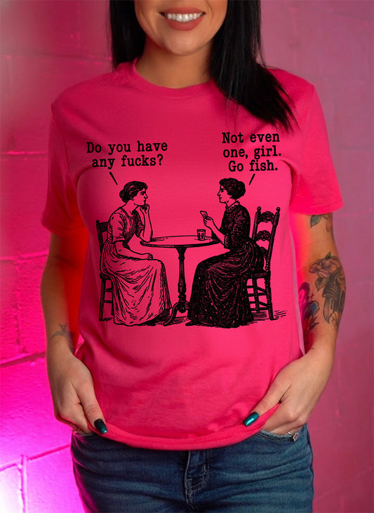 Go Fish: The "Zero Fucks" Club - DTF Transfer