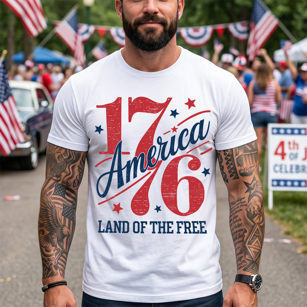 1776 America. Land Of The Free - DTF Transfer