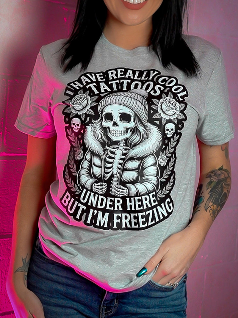 I Have Really Cool Tattoos Under Here- DTF Transfer