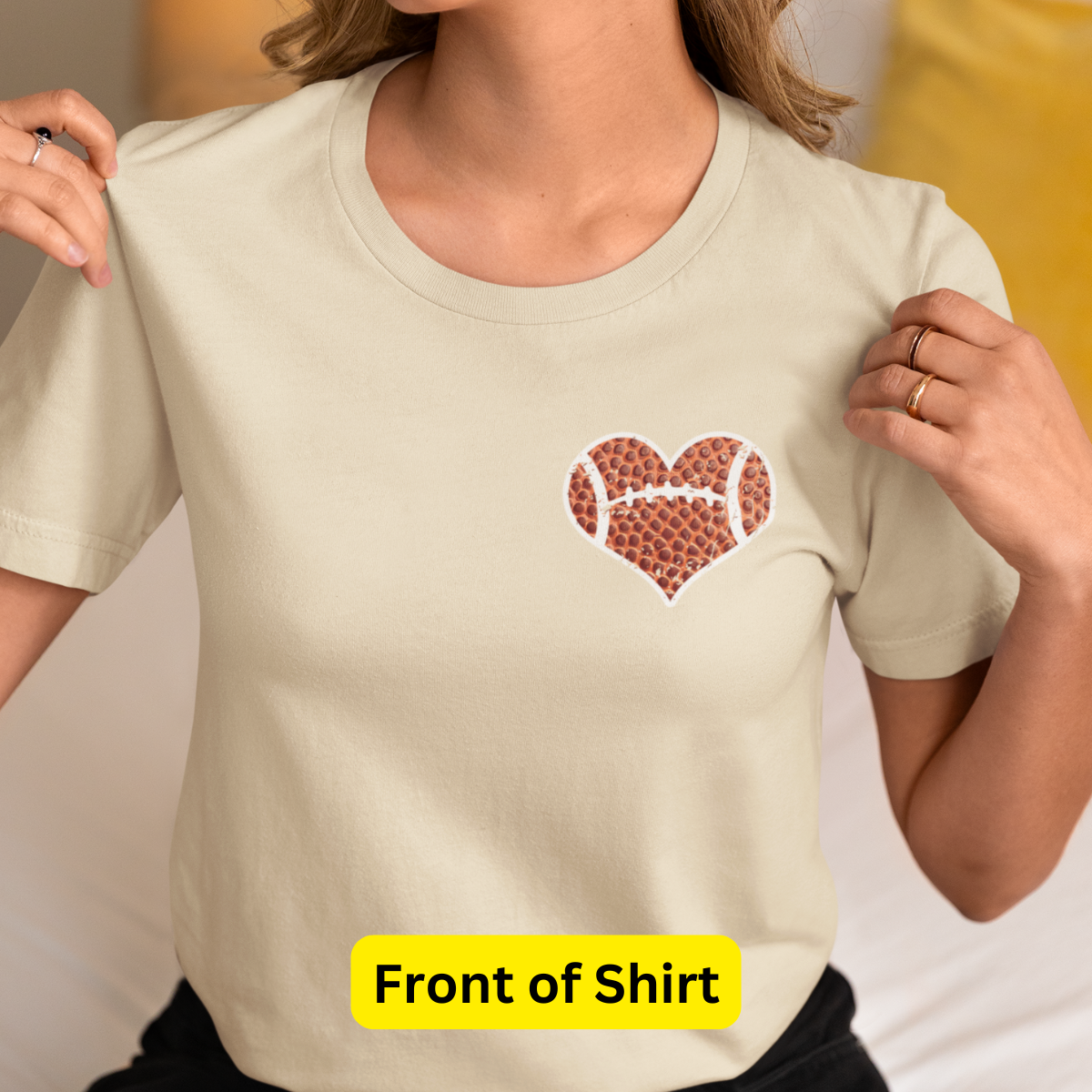 I Love Big Sacks, Tight Ends, & A Strong D Football Shirt - Unisex T-Shirt for Men or Women