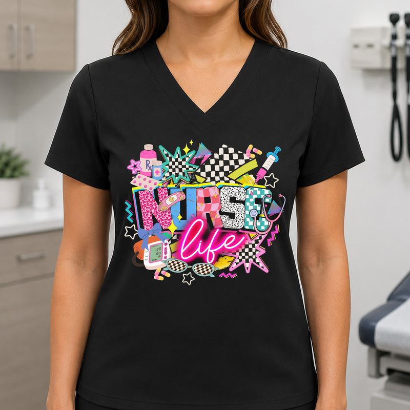 90s Vintage Retro Nurse Life - DTF Transfer