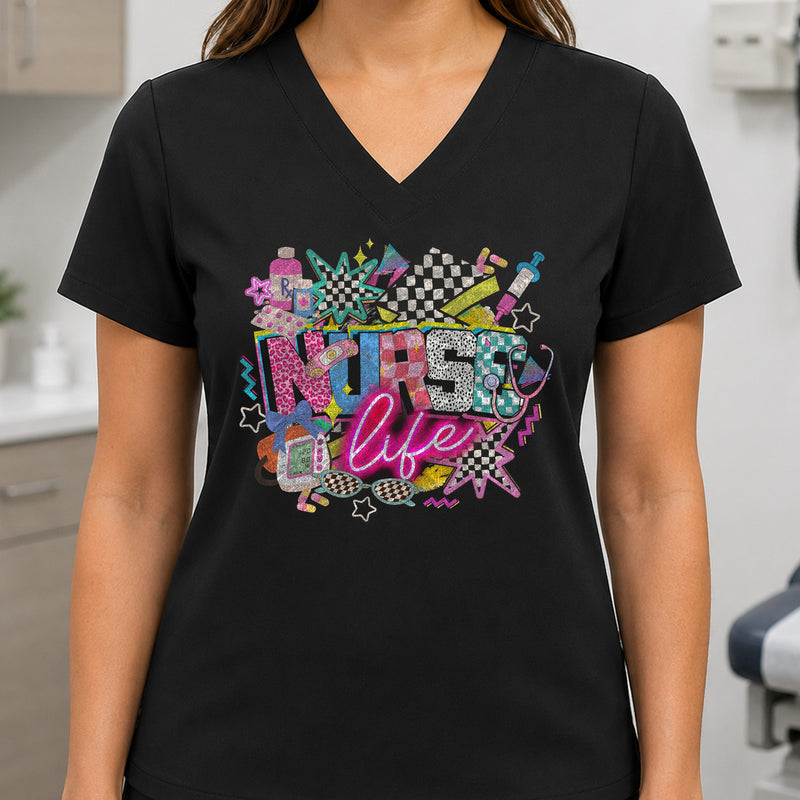 90s Vintage Retro Nurse Life - DTF Transfer