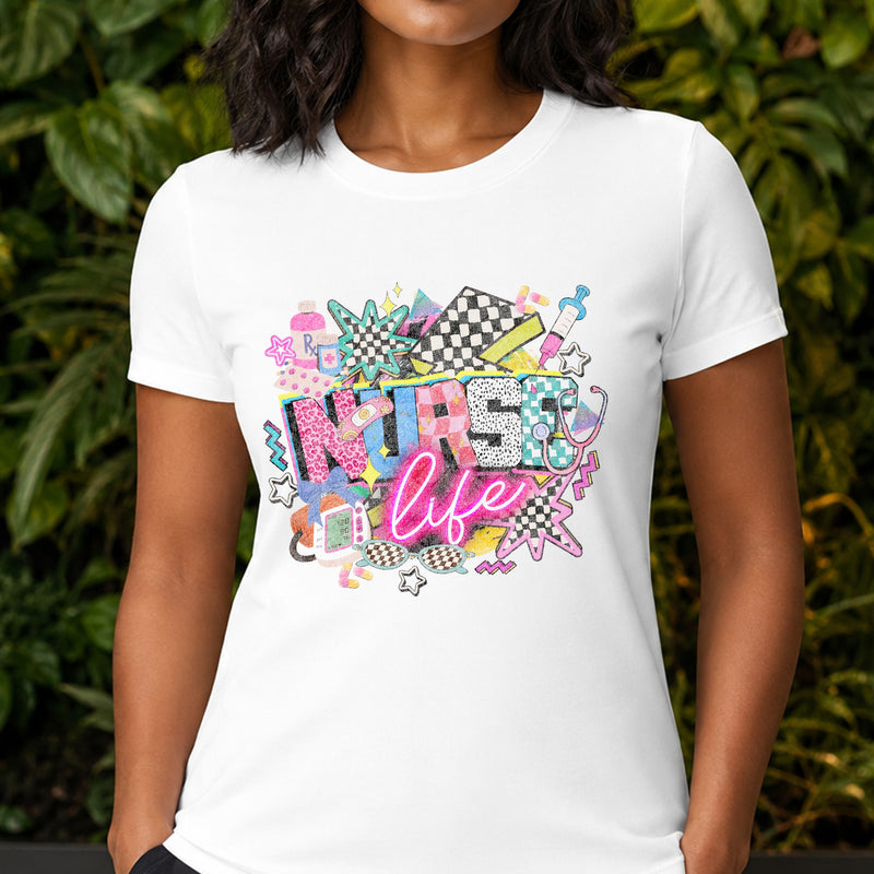 90s Vintage Retro Nurse Life - DTF Transfer