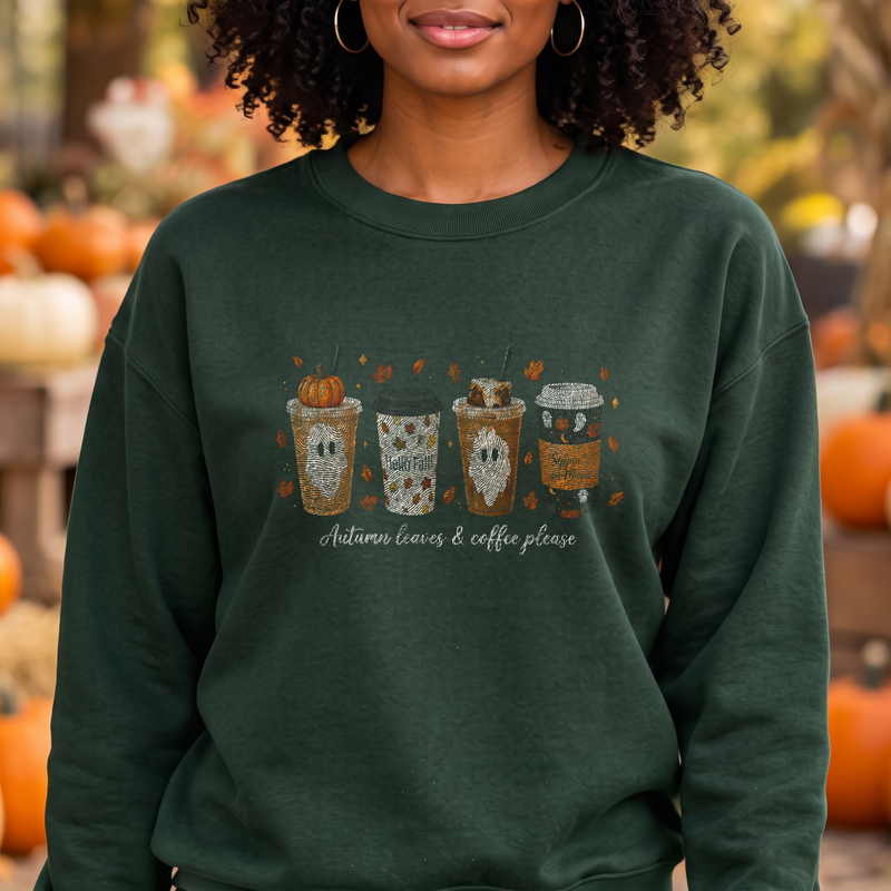 Spooky Coffee Lineup DTF Transfer