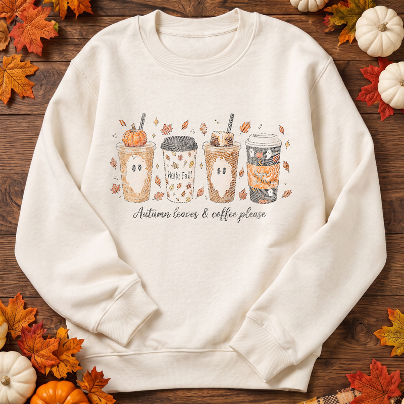 Spooky Coffee Lineup DTF Transfer