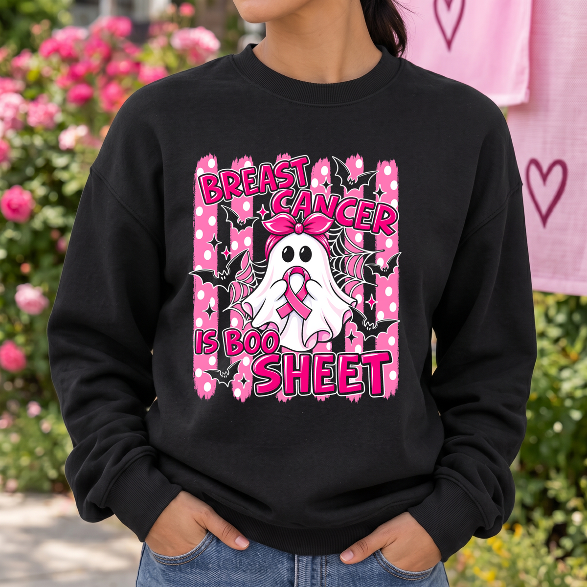 Ghost Ribbon Awareness DTF Transfer