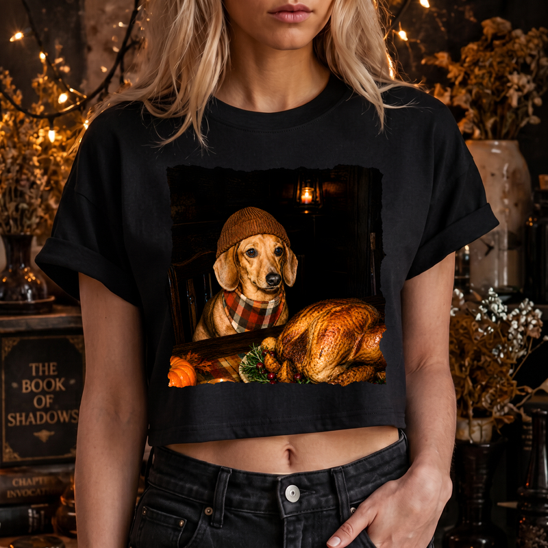 Cozy Doxie & Roasted Turkey DTF Transfer