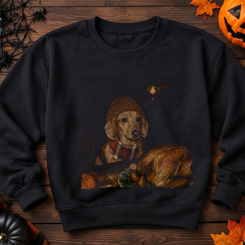 Cozy Doxie & Roasted Turkey DTF Transfer