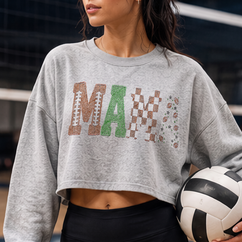 Textured Game Day Varsity Block DTF Transfer