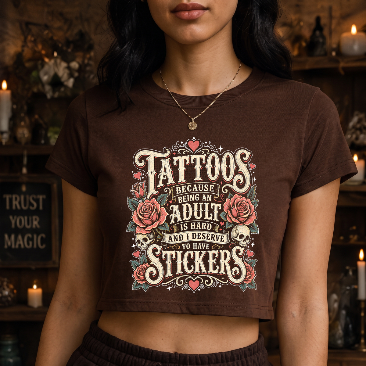Vintage Tattooed Adult Stickers DTF Transfer