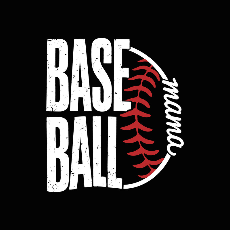 Baseball Mama, Home Run Heart - DTF Transfer