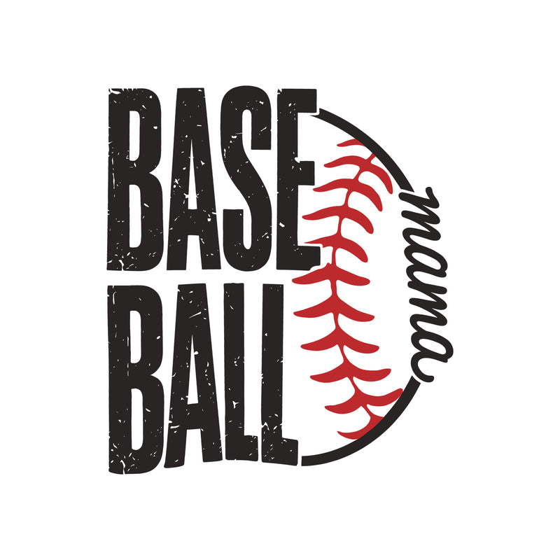 Baseball Mama, Home Run Heart - DTF Transfer