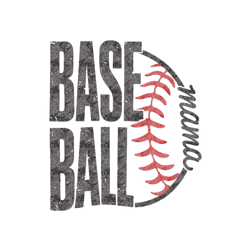 Baseball Mama, Home Run Heart - DTF Transfer