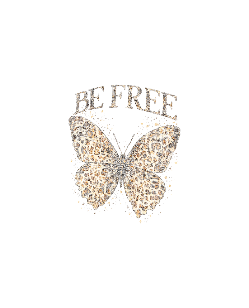Gold Foil & Metallic Distressed Print DTF Transfer
