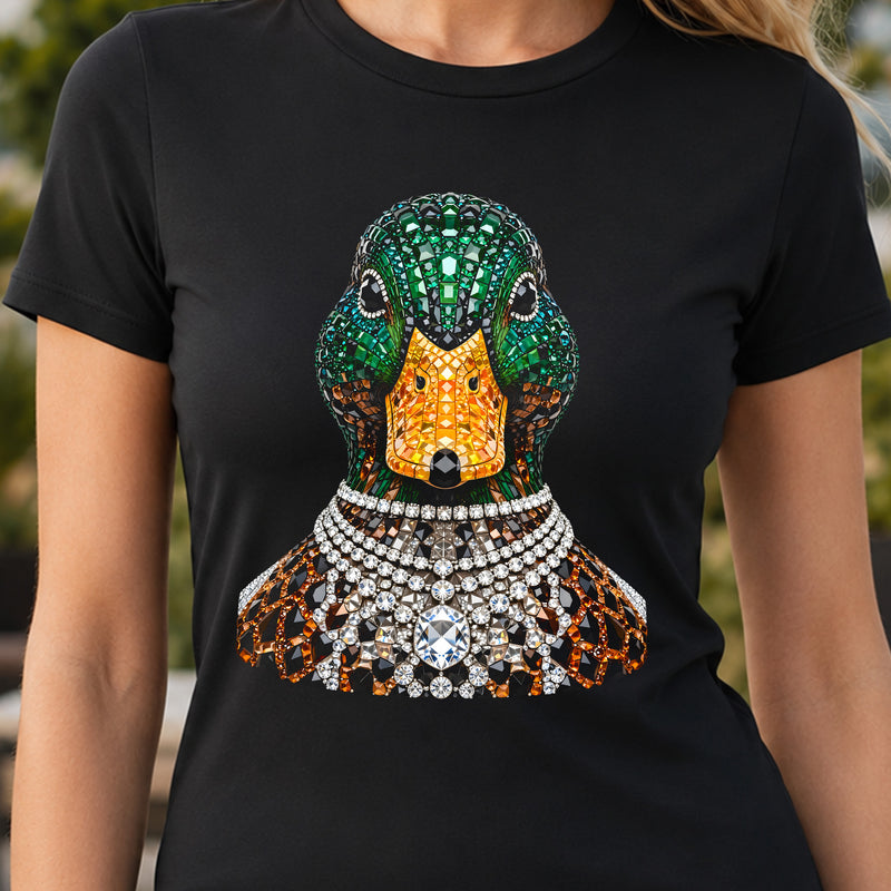 Boujee Faux Gemstone Mallard Duck - DTF Transfer