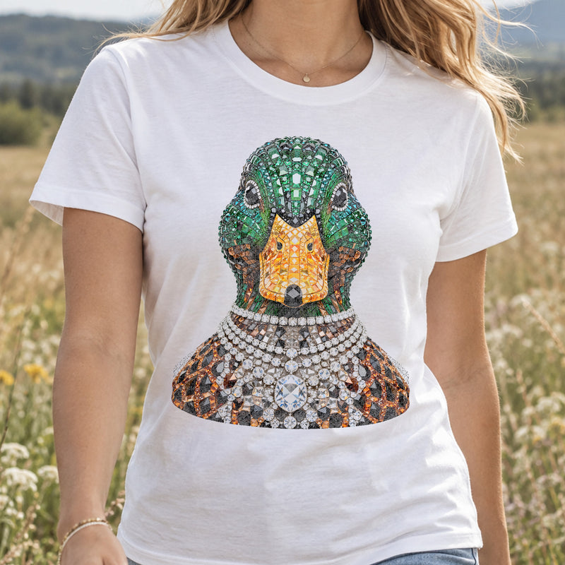 Boujee Faux Gemstone Mallard Duck - DTF Transfer