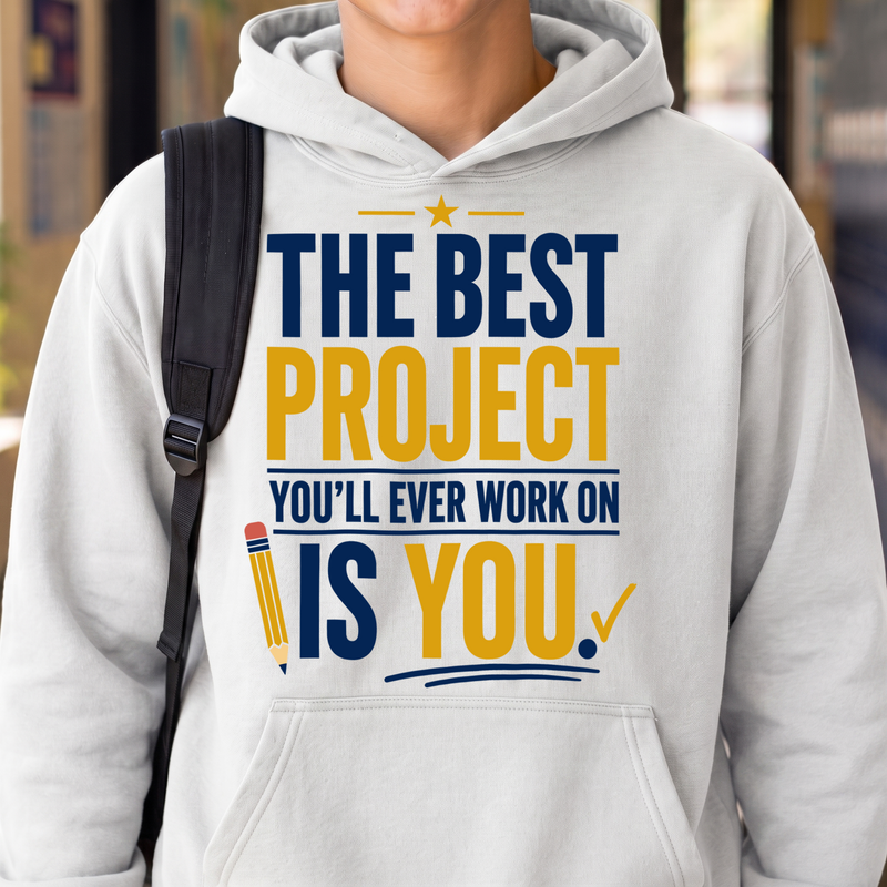 The Best Project Is You Motivation DTF Transfer