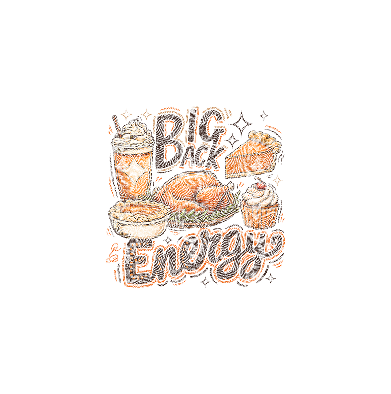 Funny Thanksgiving Feast DTF Transfer