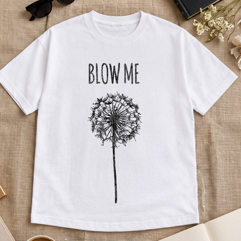 Sarcastic Floral Hand-Drawn Minimalist DTF Transfer