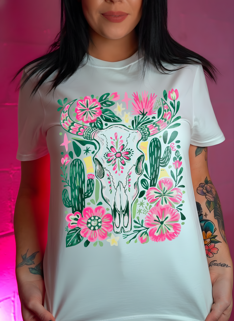 The "Boho Bull" - DTF Transfer