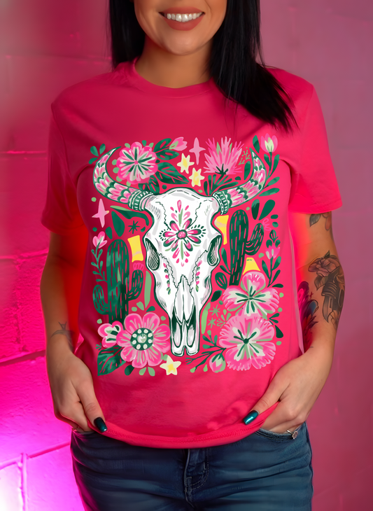 The "Boho Bull" - DTF Transfer