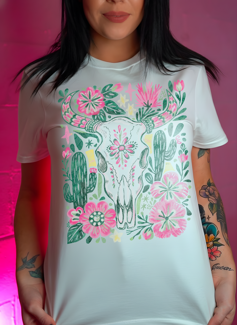 The "Boho Bull" - DTF Transfer