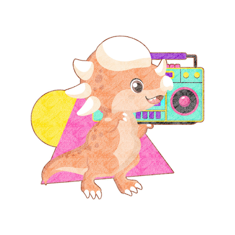 Boombox Saur - DTF Transfer