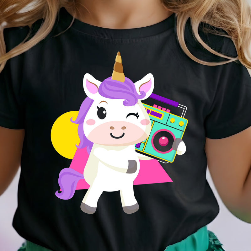 Boombox Unicorn - DTF Transfer