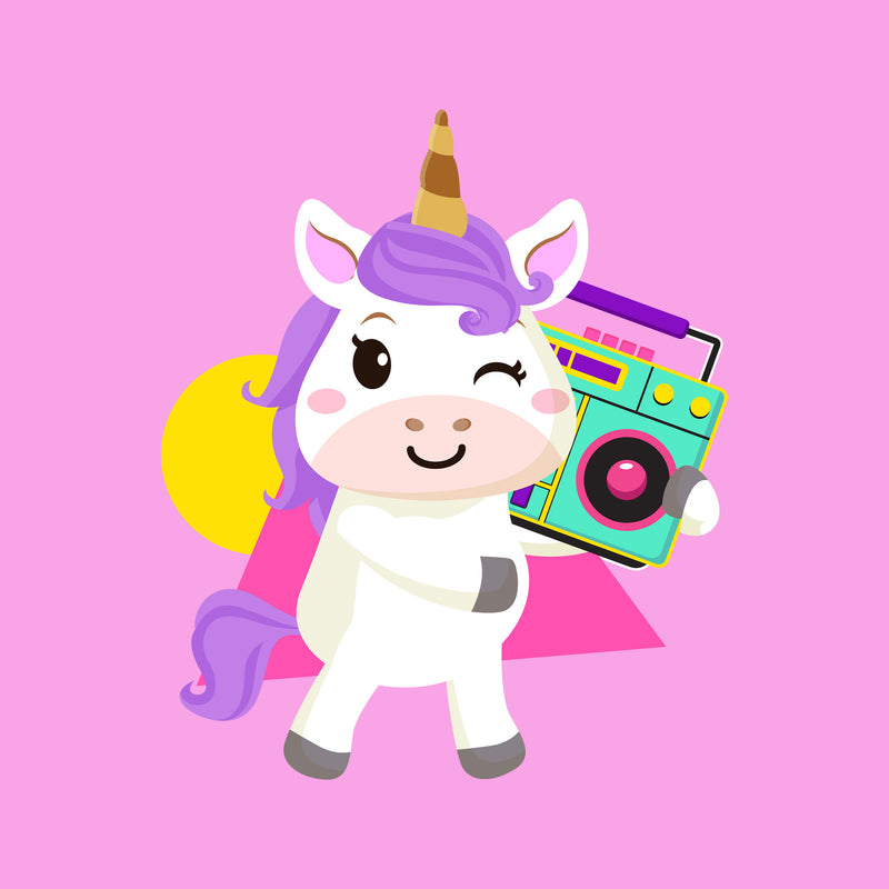 Boombox Unicorn - DTF Transfer