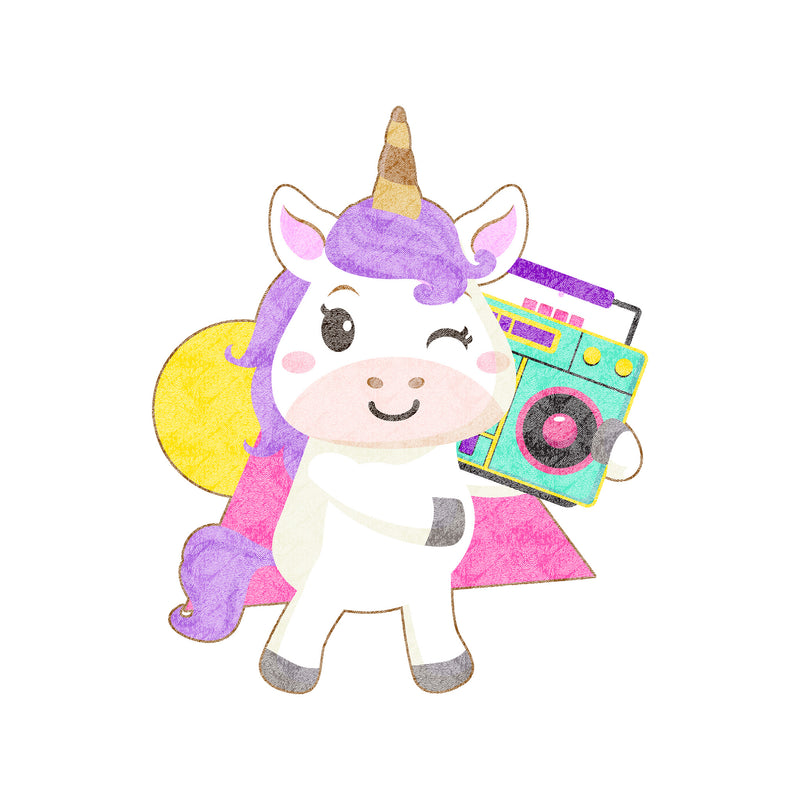 Boombox Unicorn - DTF Transfer