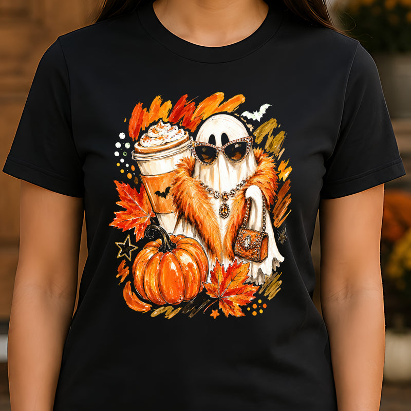 Boujee Autumn Ghost Glam Pumpkin Spice - DTF Transfer