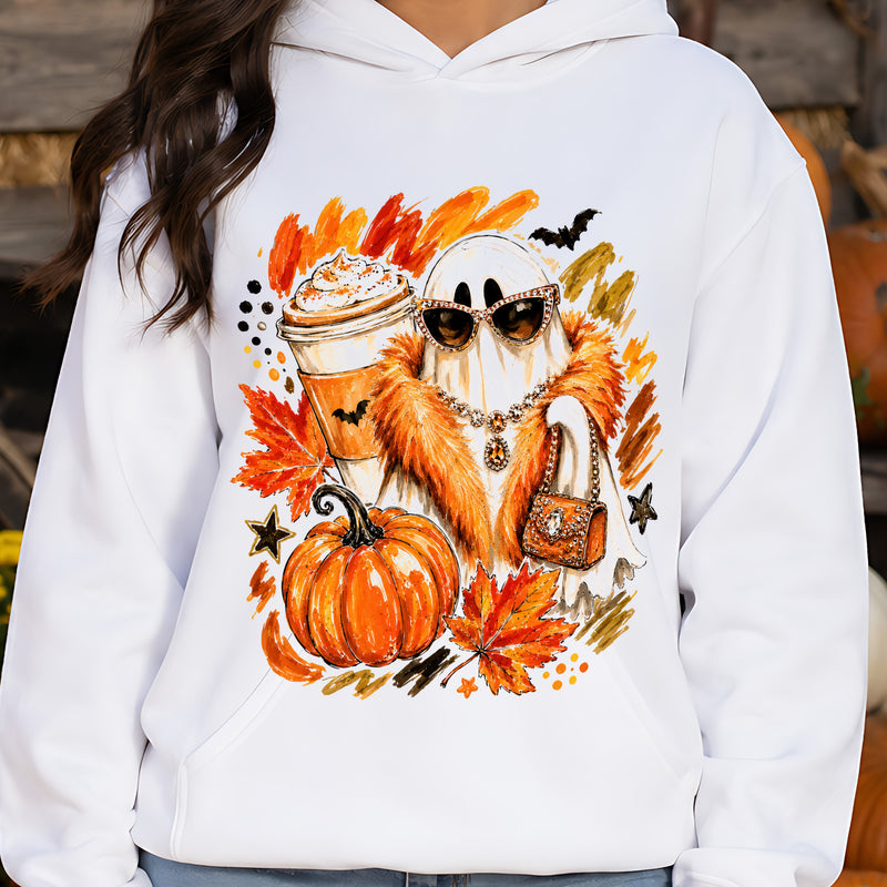Boujee Autumn Ghost Glam Pumpkin Spice - DTF Transfer
