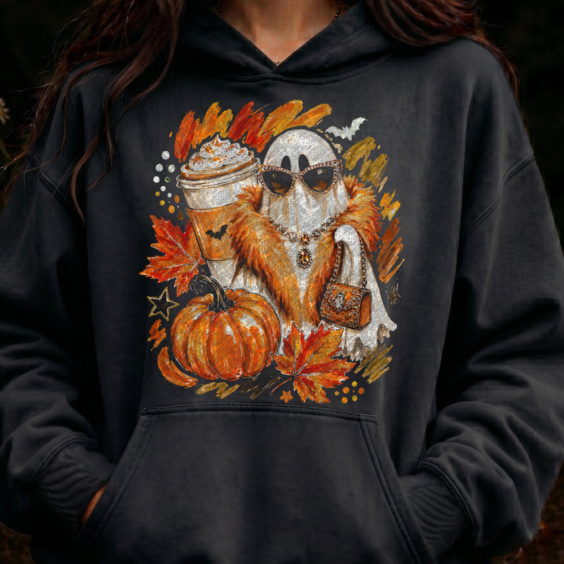 Boujee Autumn Ghost Glam Pumpkin Spice - DTF Transfer