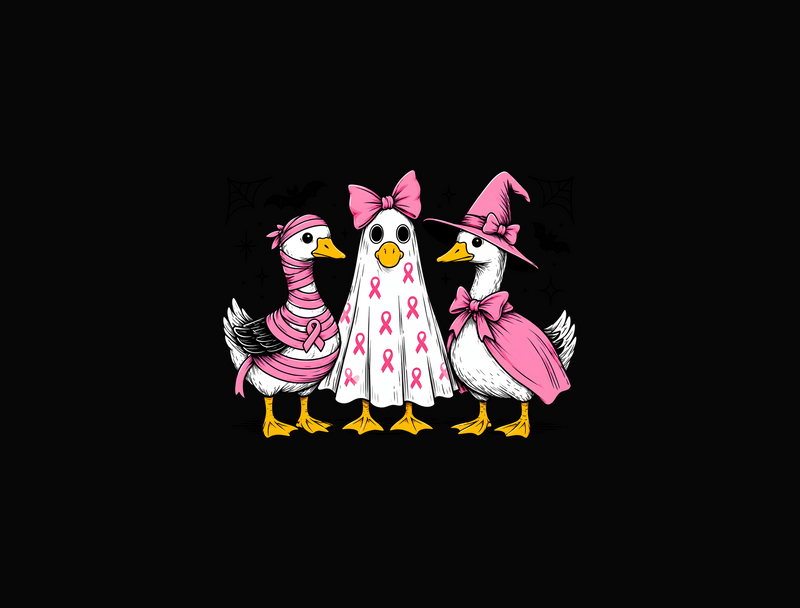 Breast Cancer Awareness Halloween DTF Transfer