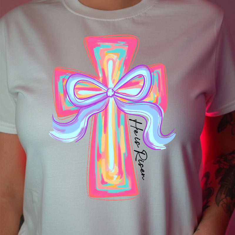 Brushstroke Cross And Bow - DTF Transfer