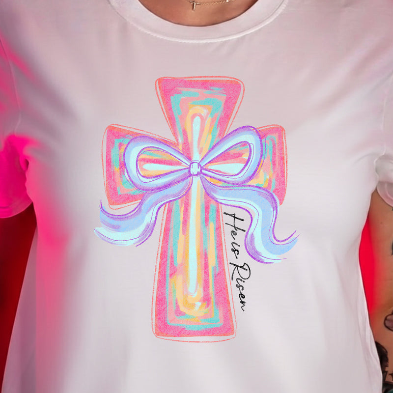 Brushstroke Cross And Bow - DTF Transfer