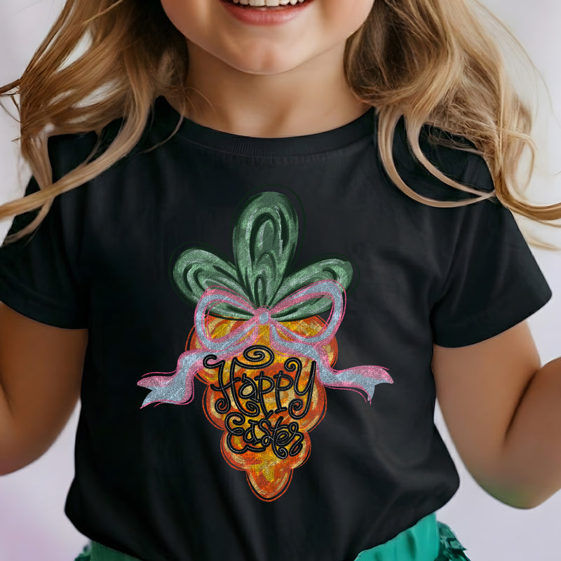 Brushstroke Happy Easter Carrot - DTF Transfer