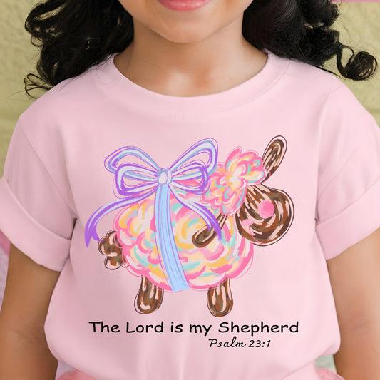 Brushstroke Lord Is My Shepherd Lamb - DTF Transfer