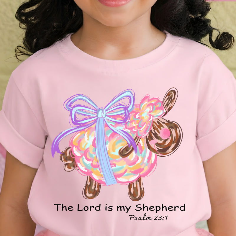 Brushstroke Lord Is My Shepherd Lamb - DTF Transfer