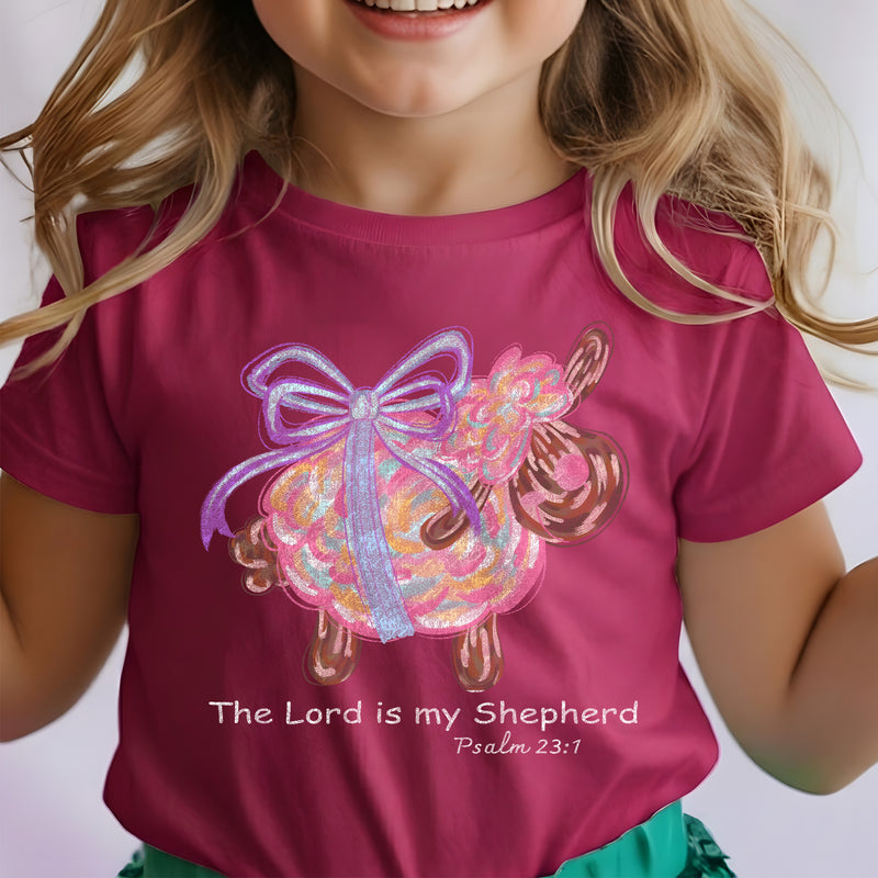 Brushstroke Lord Is My Shepherd Lamb - DTF Transfer