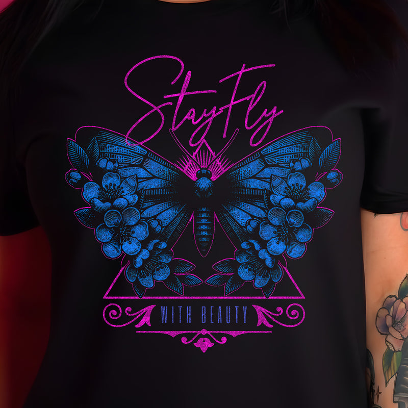 Stay Fly with Beauty Butterfly - DTF Transfer
