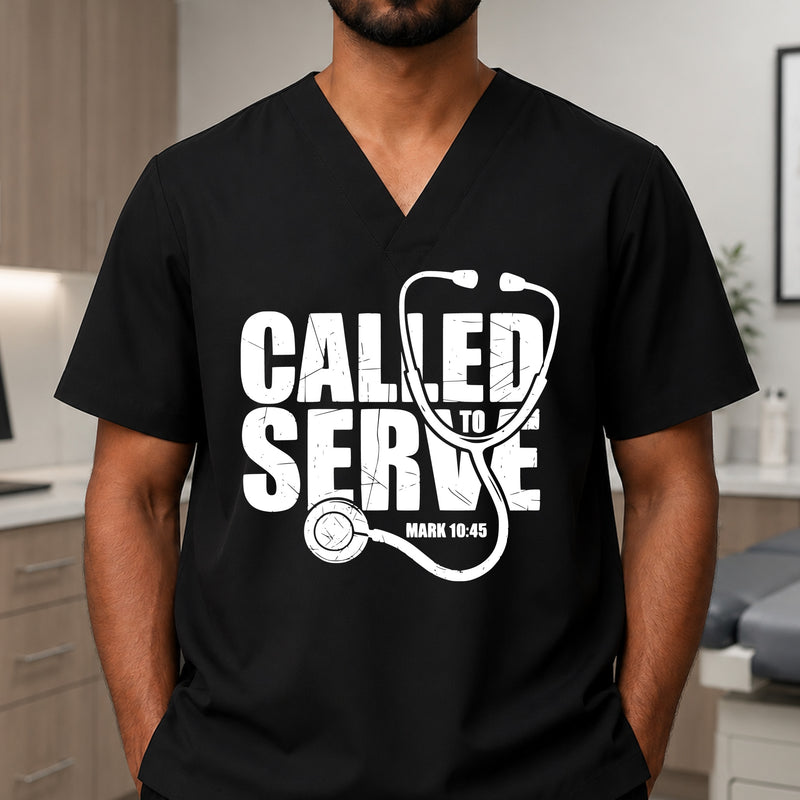 Called To Serve Mark 10:45 Christian Nurse - DTF Transfer