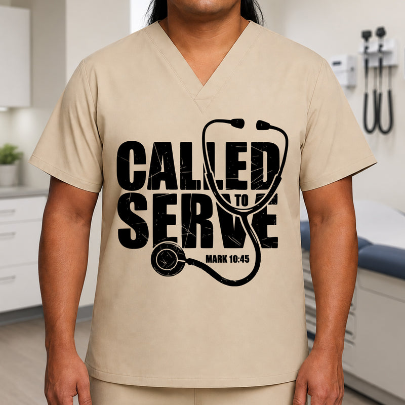 Called To Serve Mark 10:45 Christian Nurse - DTF Transfer