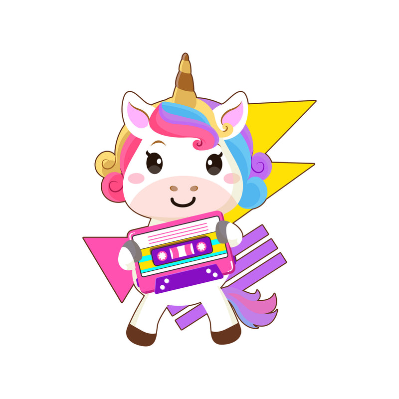 The Cassette Unicorn - DTF Transfer
