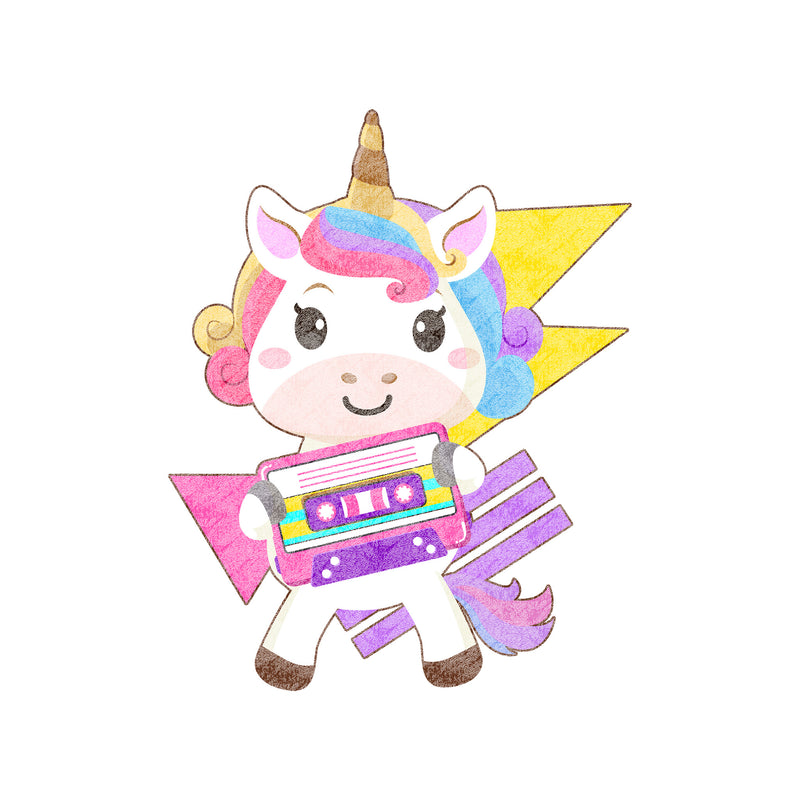 The Cassette Unicorn - DTF Transfer